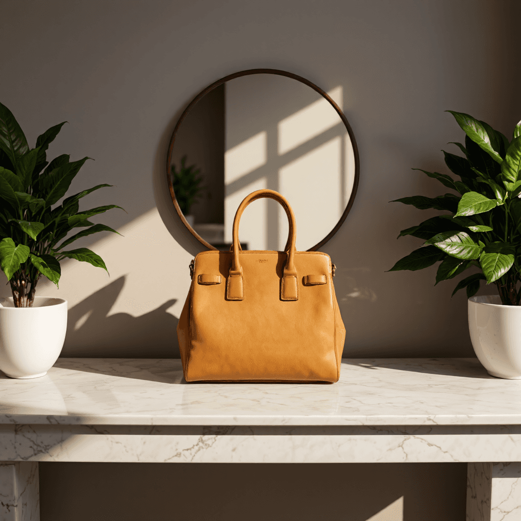 product photography of handbag