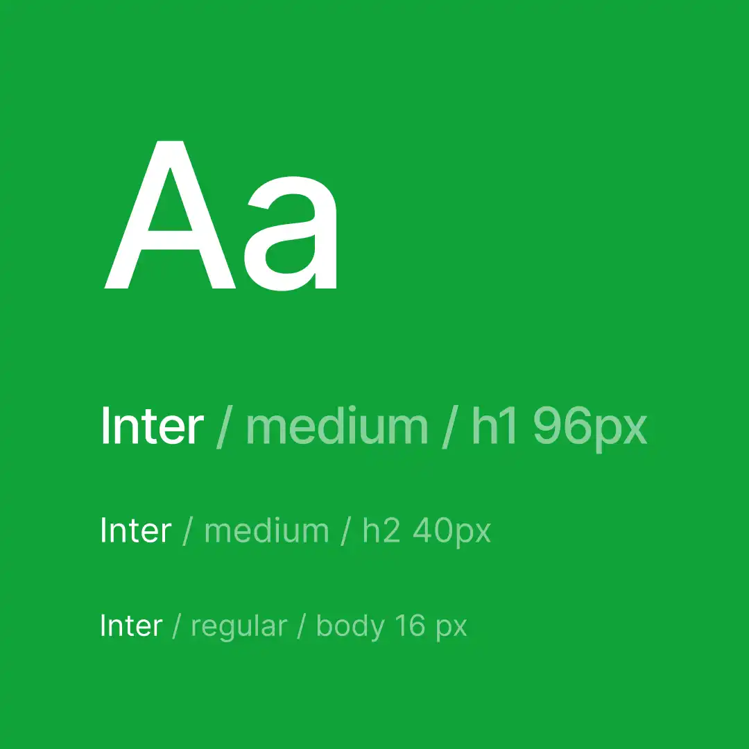 Pharmapro typography system using Inter font for UI design