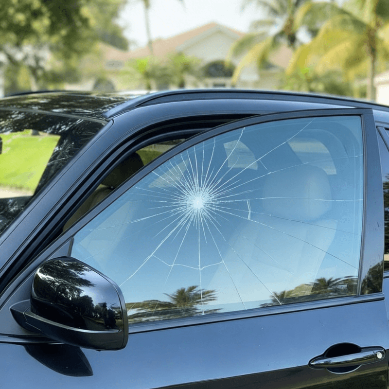 Cracked Door Glass in Miami, FL