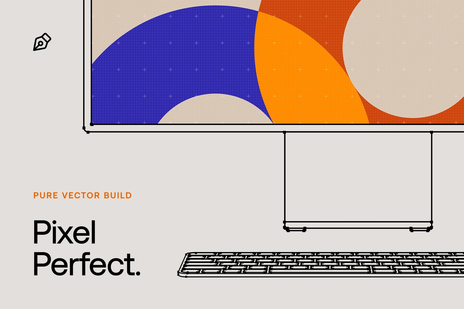 Pixel-perfect Apple Pro Display XDR vector mockup built with clean and scalable vector shapes.