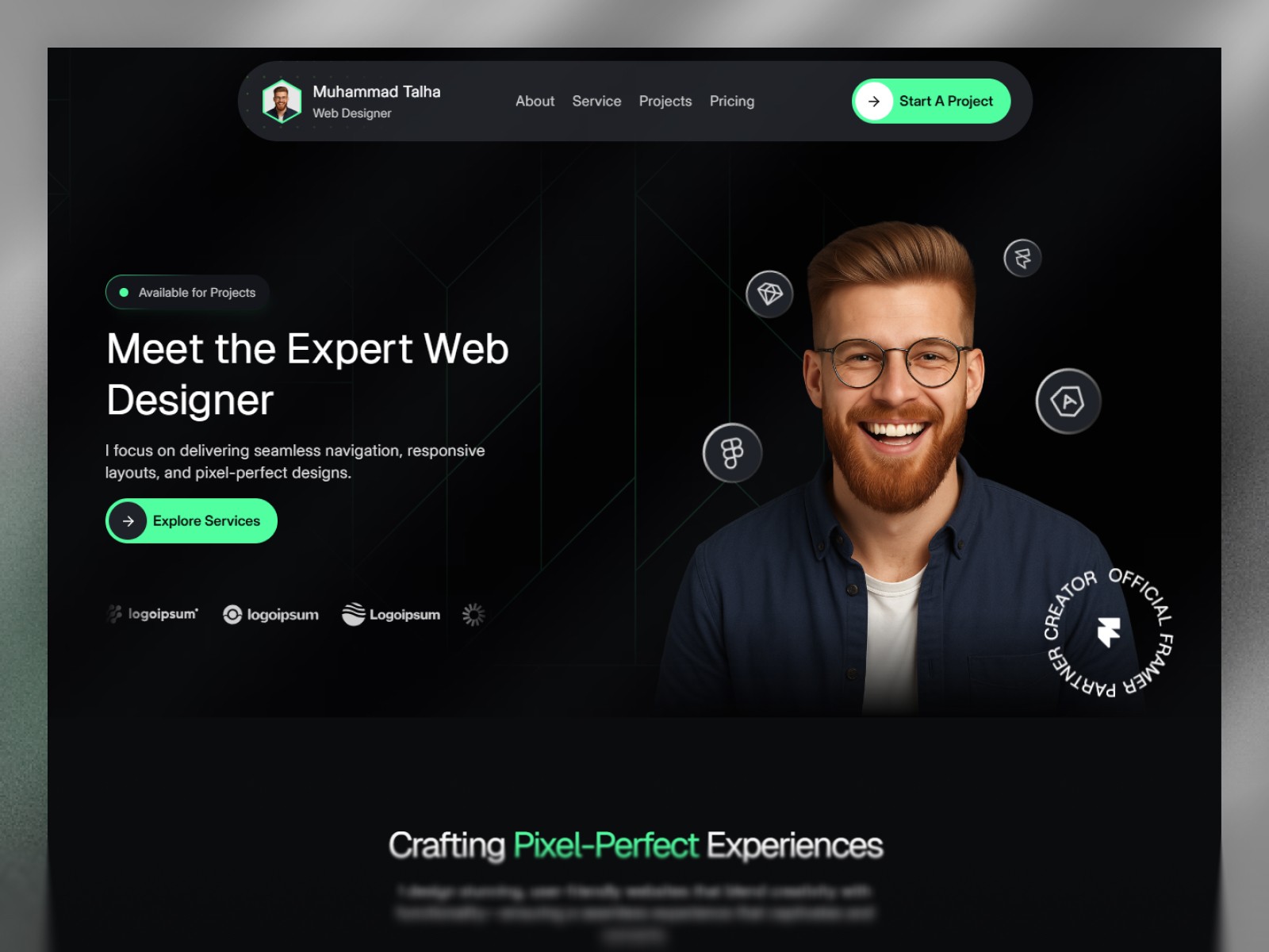 Framer Portfolio Template Thumbnail