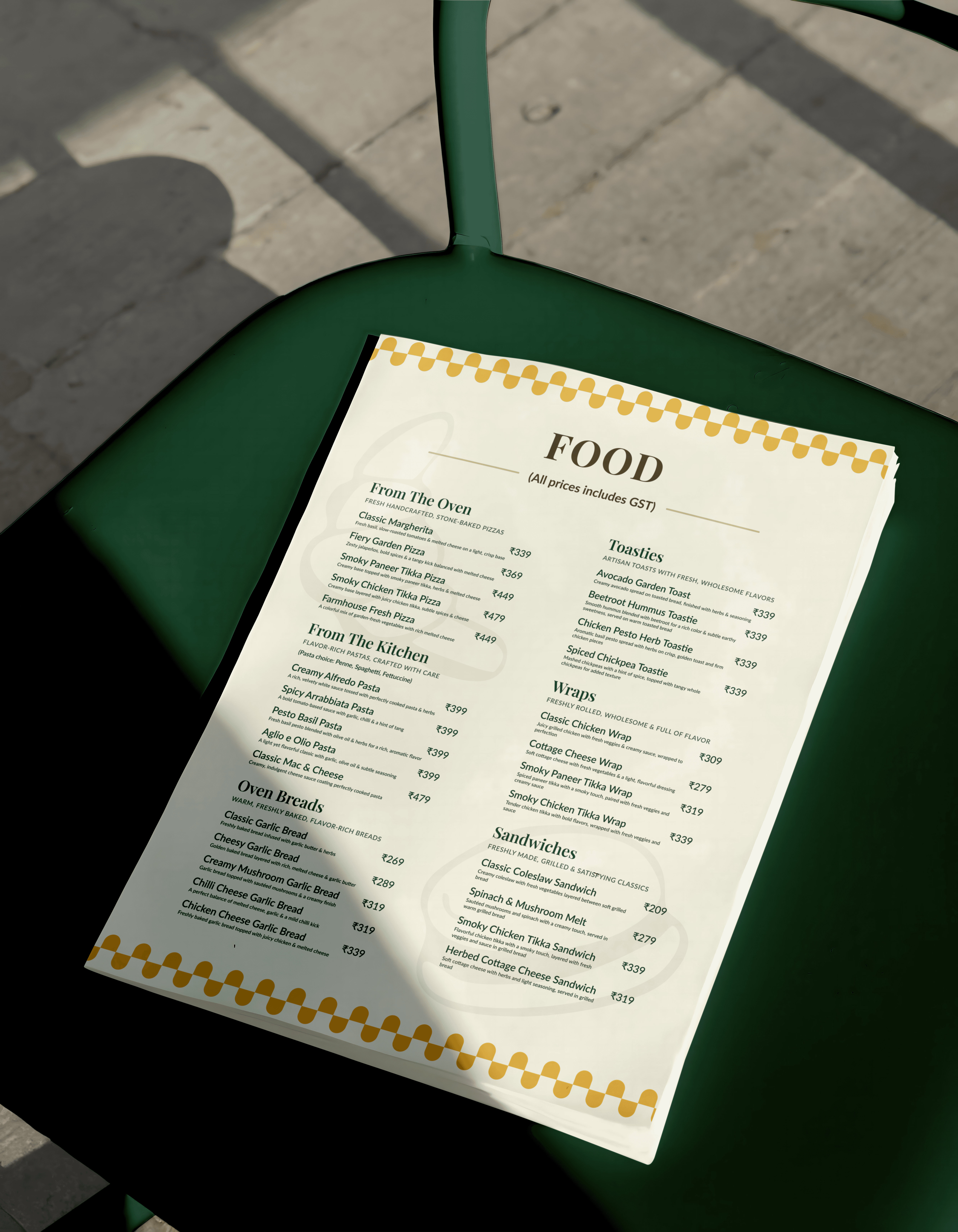 Design, Menu Card, Branding
