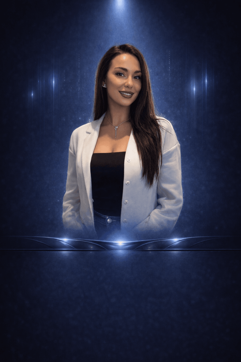 A woman wearing a vibrant hat and a striped shirt, smiling and enjoying a sunny day outdoors.