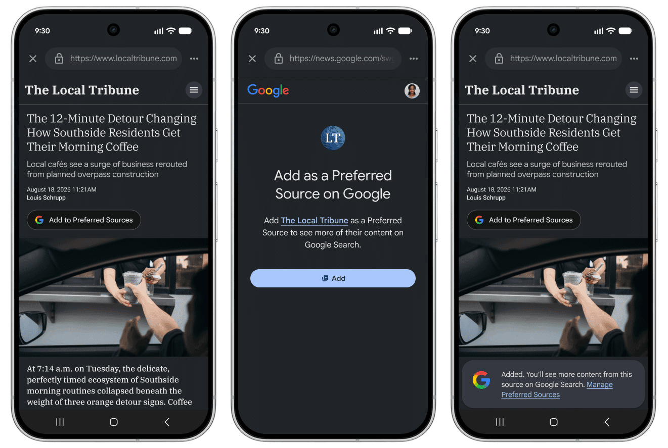 Google Preferred Sources Now in AI Overviews and AI Mode
