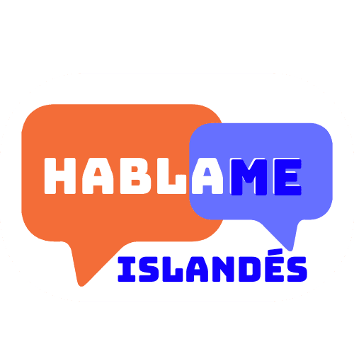 Logo de HablaMe Islandés, curso para aprender islandés