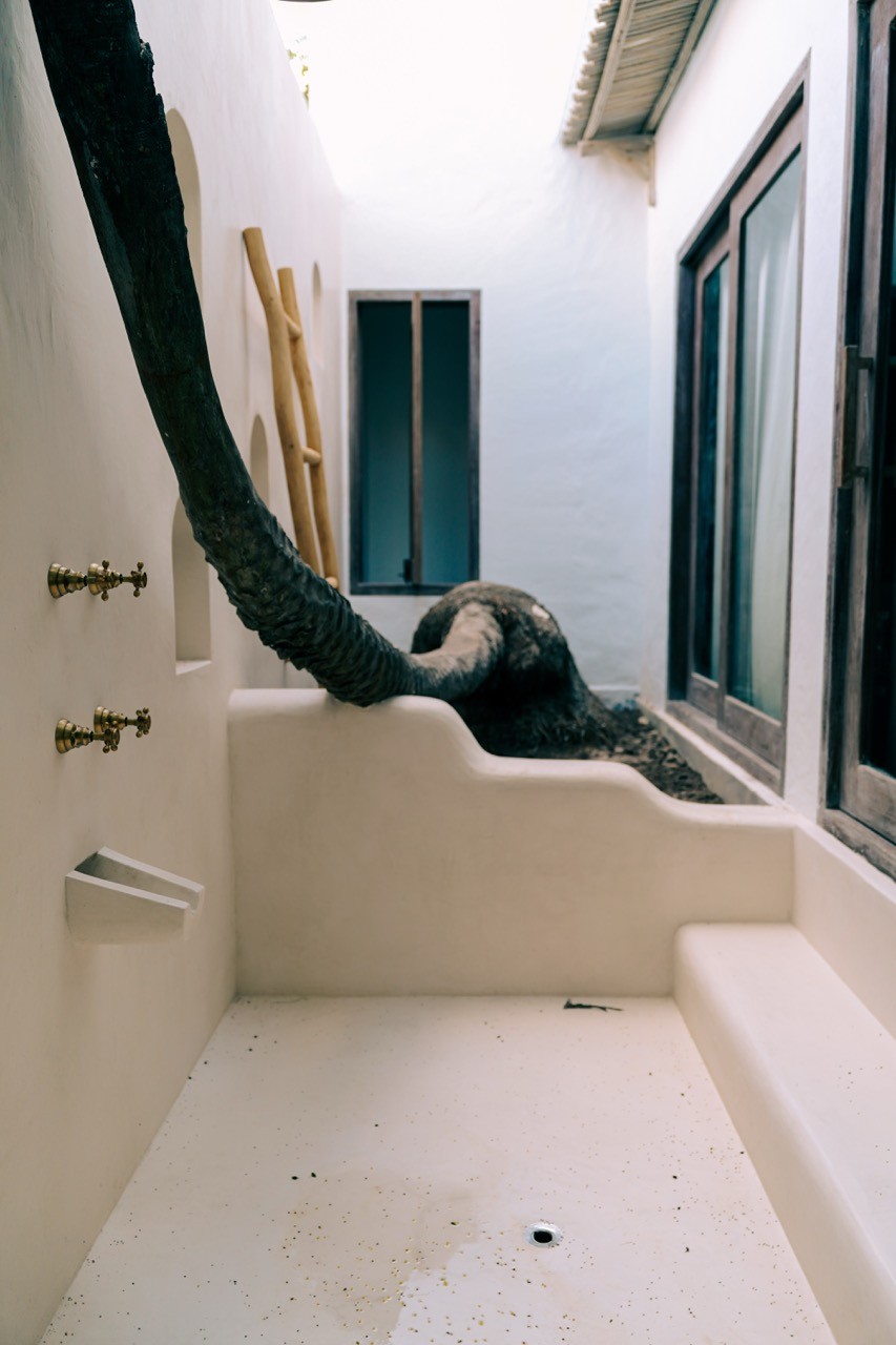 cozy interior with fireplace and candles