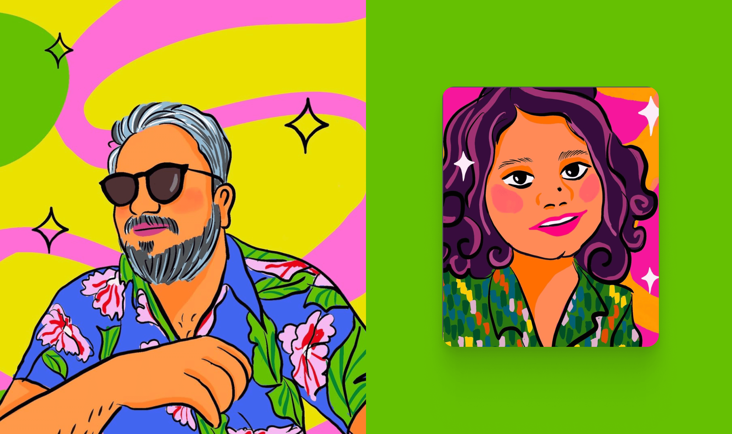 More fun experiments on Procreate