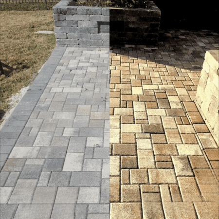 Sealed pavers in Deland, FL