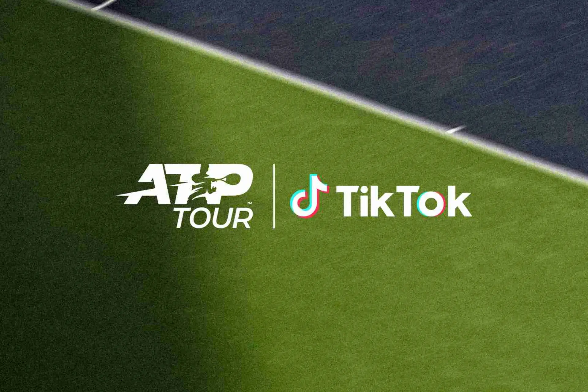 The TikTok and ATP logos side-by-side, symbolizing their partnership in the new Tennis Creator Network.