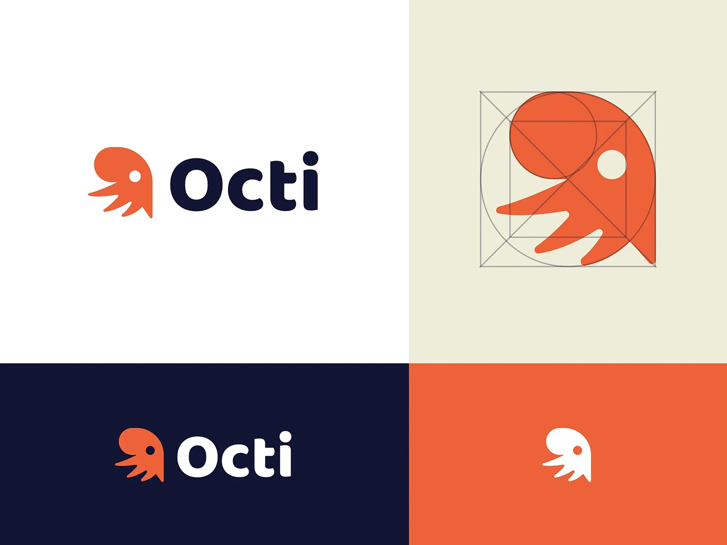 Branding & logo design with an octopus