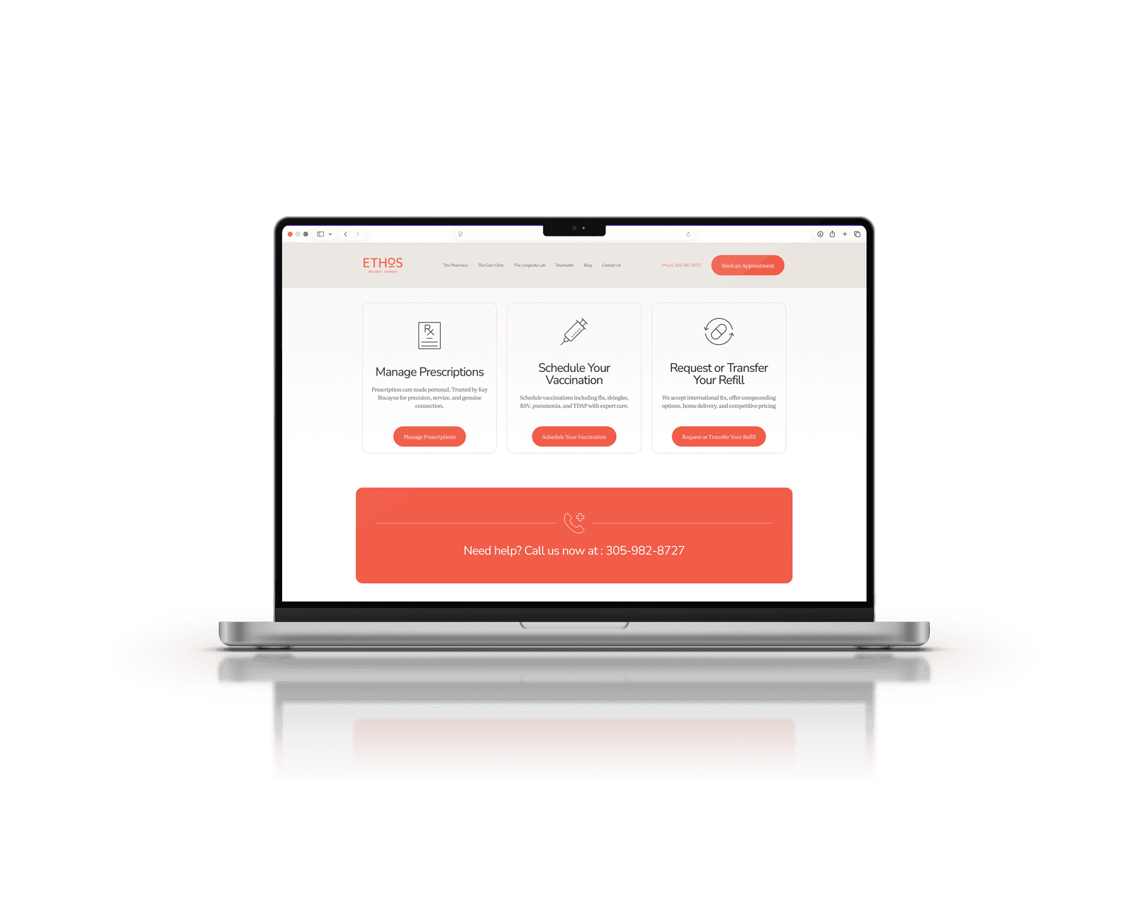 Ethos Wellness Pharmacy Website Design