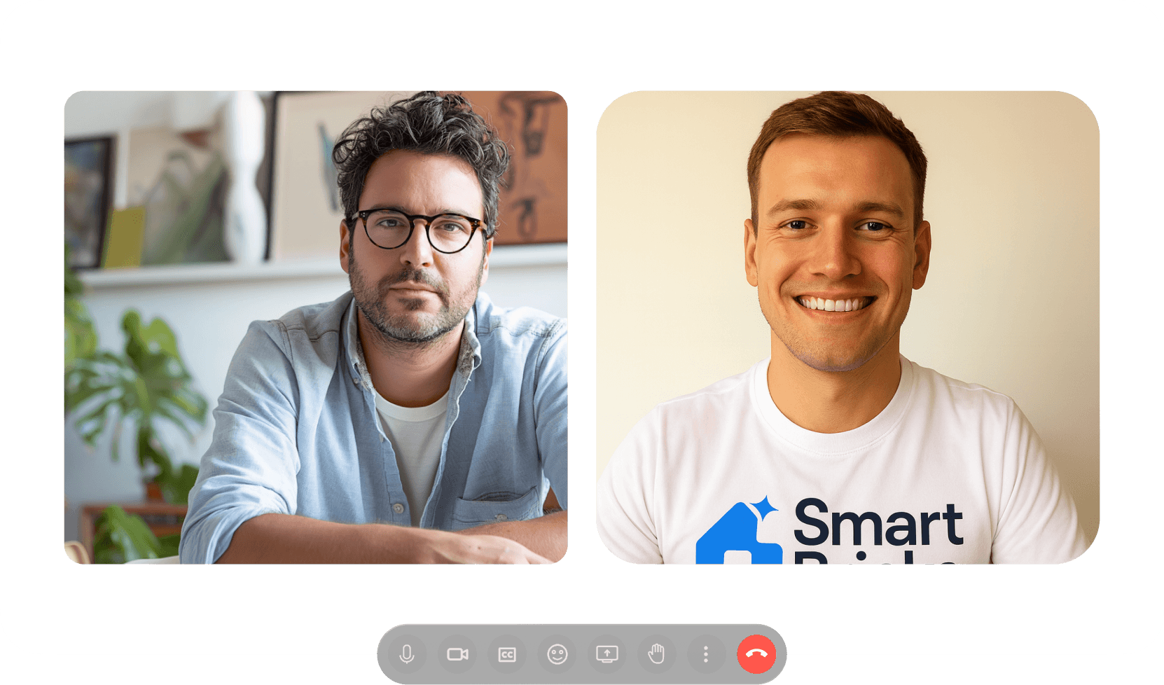google meet video call with a smart bricks team member