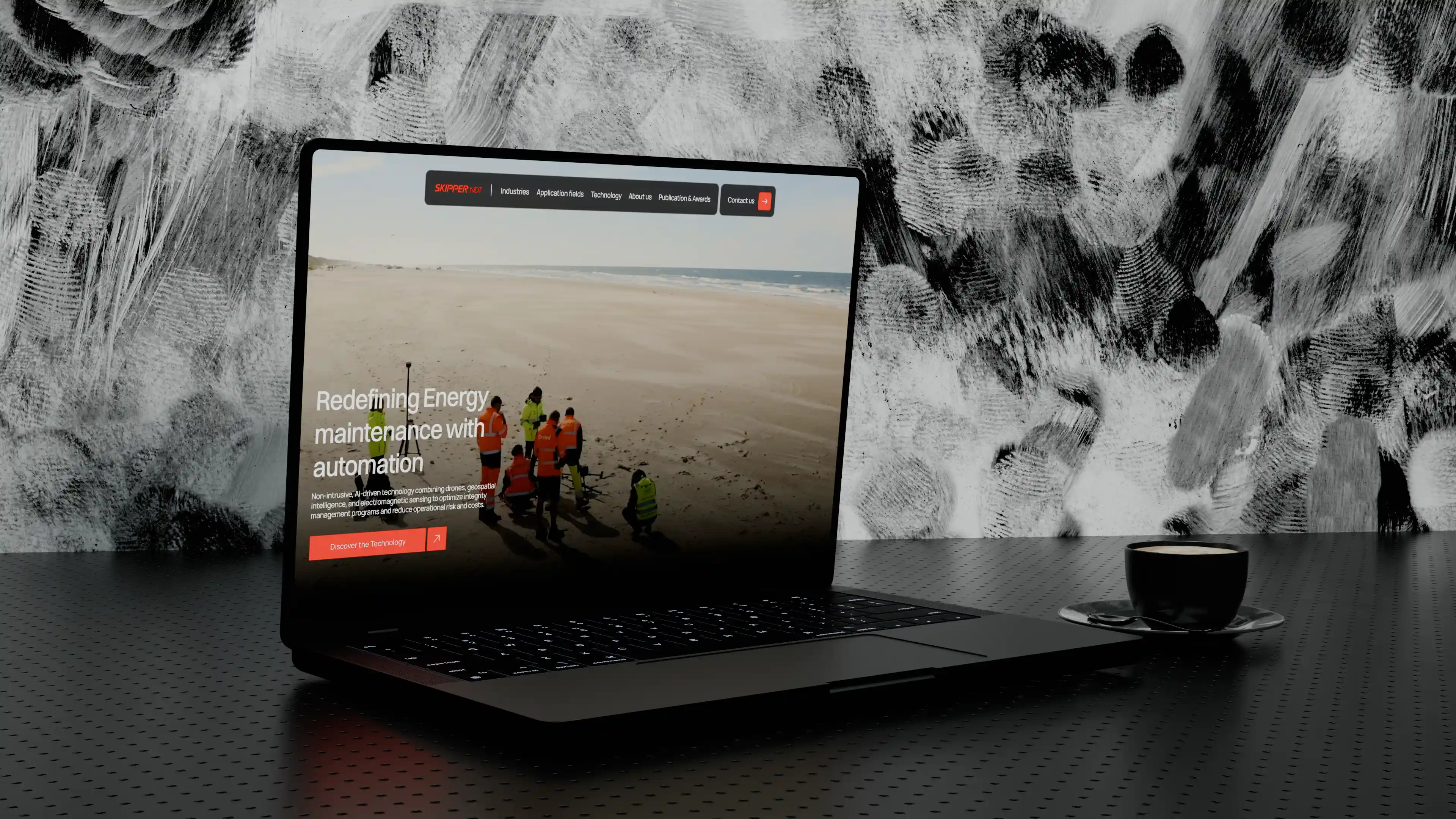 Mockup 3D du site de l'entreprise Alt-a