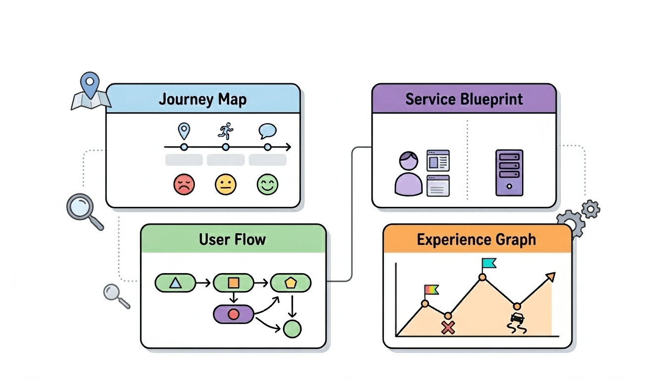 Illustration of journey maps