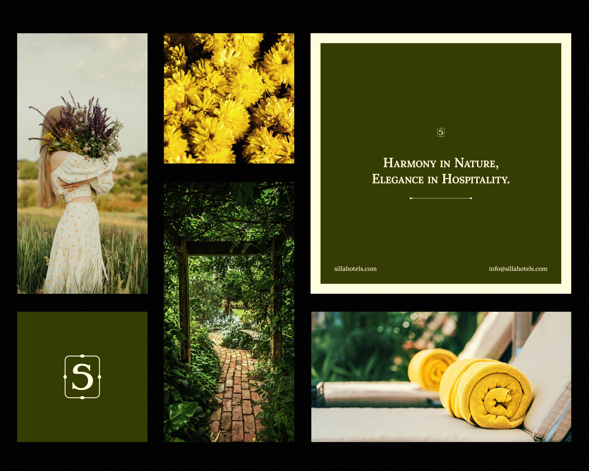 Silla Hotels And Restaurants Brand Mood Board, Hotel Moodboard, Restaurant Moodboard
