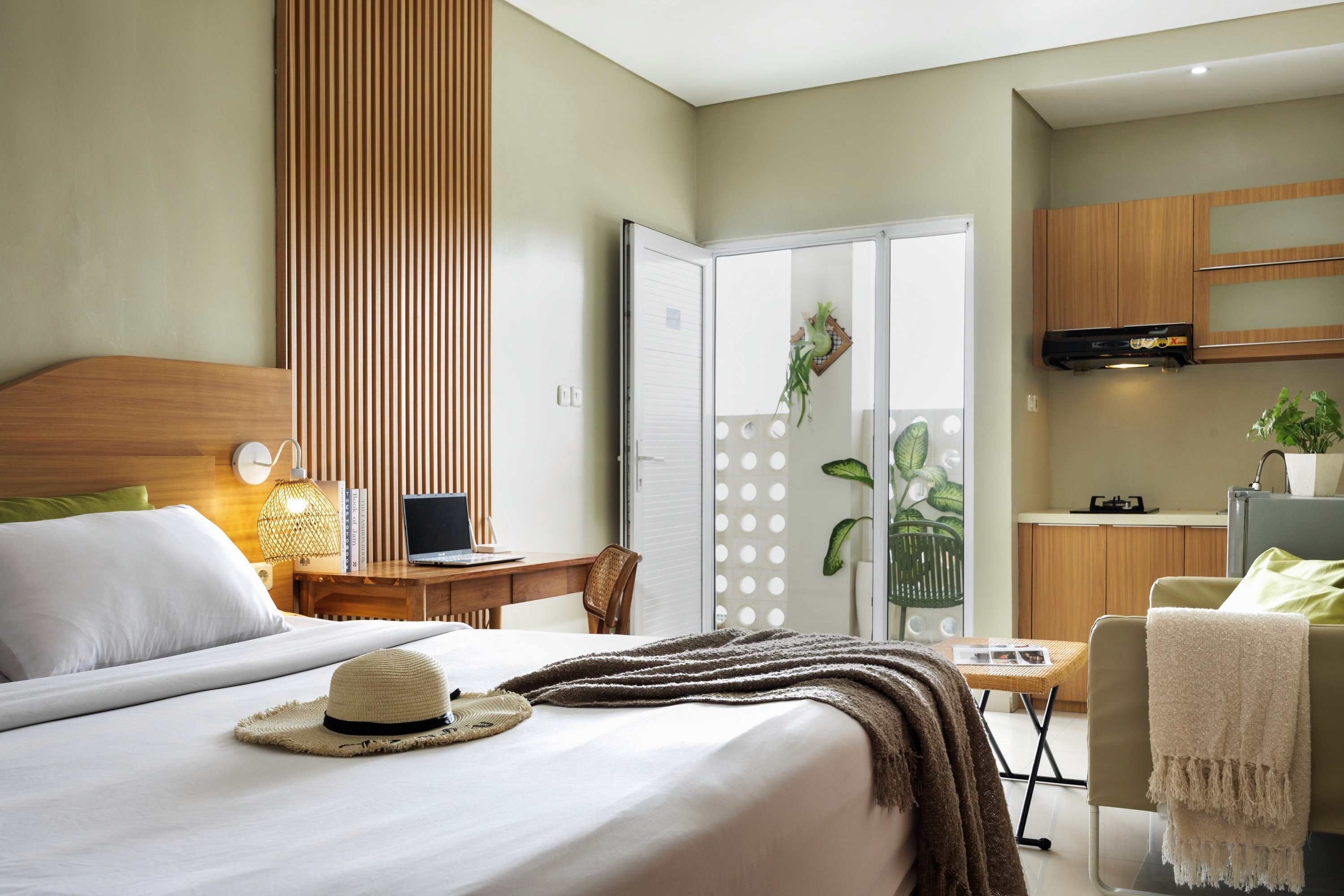 “Bright bedroom documentation at Deva Bali Apartment”