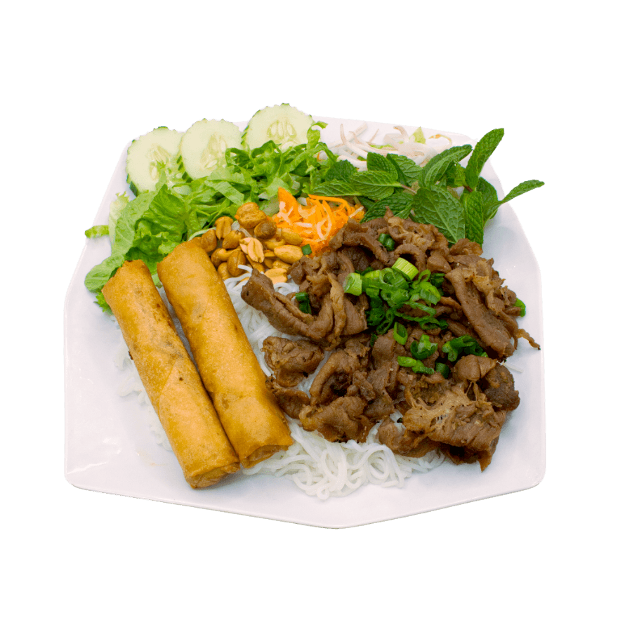 vermicelli-with-grilled-pork-egg-roll