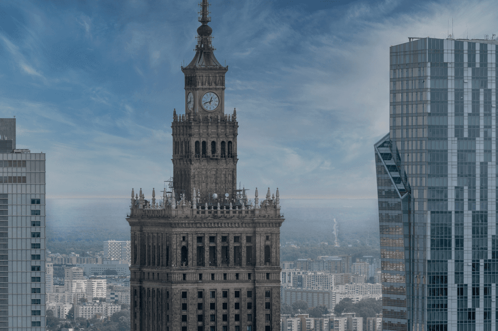 Warsaw frame from drone