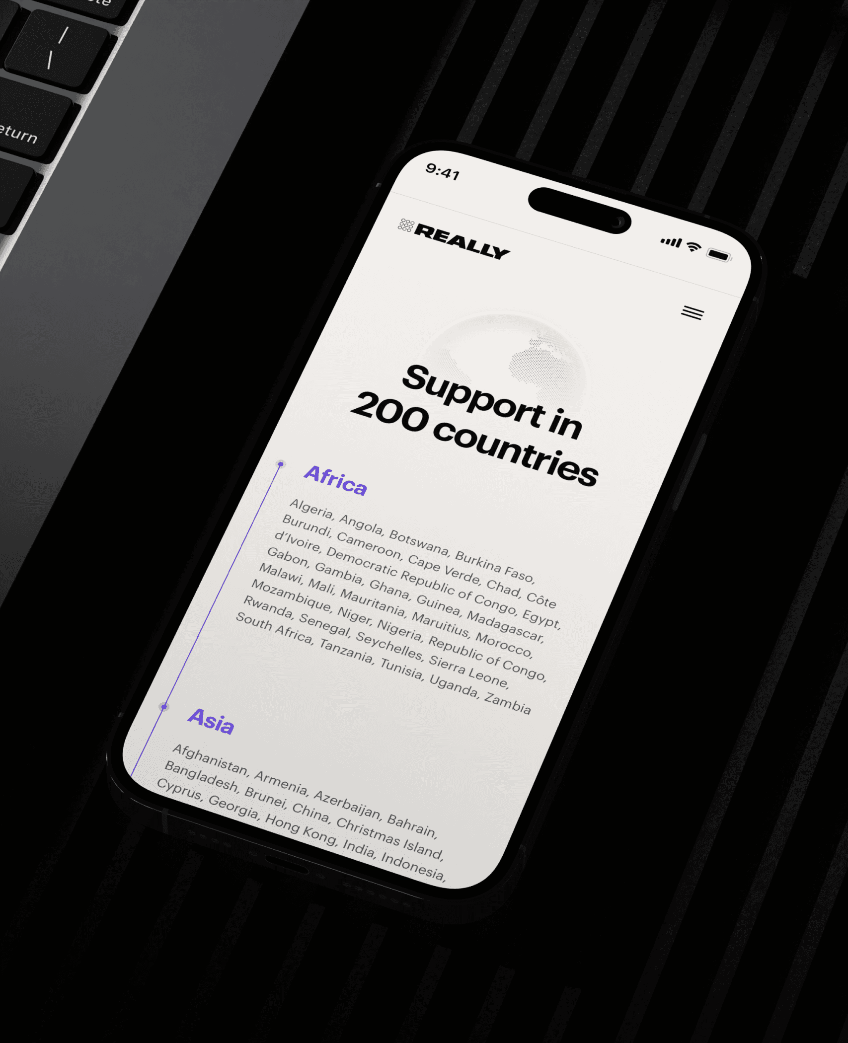 Supported countries Really Wireless