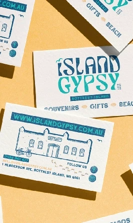 Brand identity and packaging design for Island Gypsy destination store, Rottnest Island, Telling Designs Perth