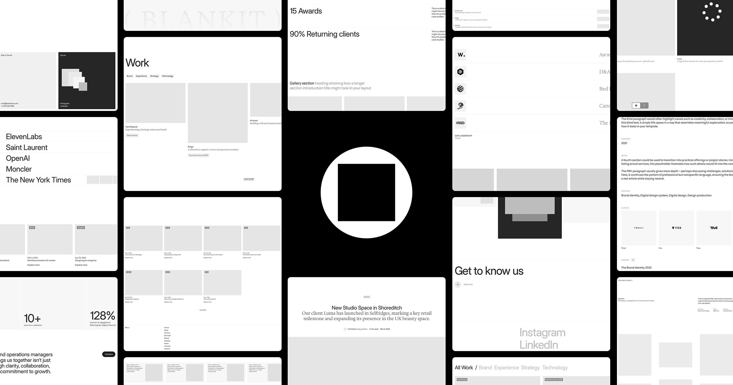 Blankit website homepage built with Framer