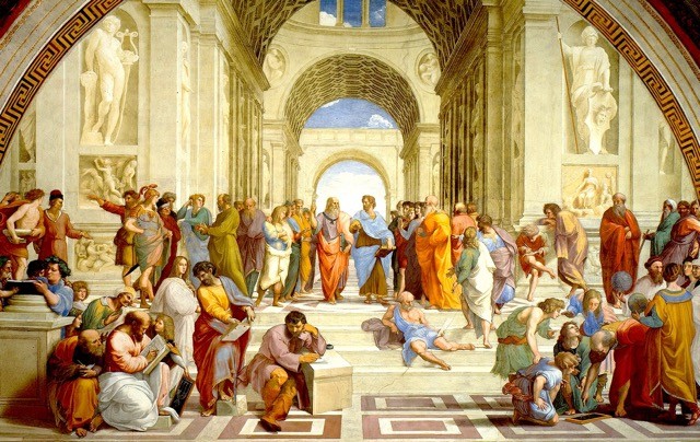 School of Athens, fresco (1508–11) painted by artist Raphael