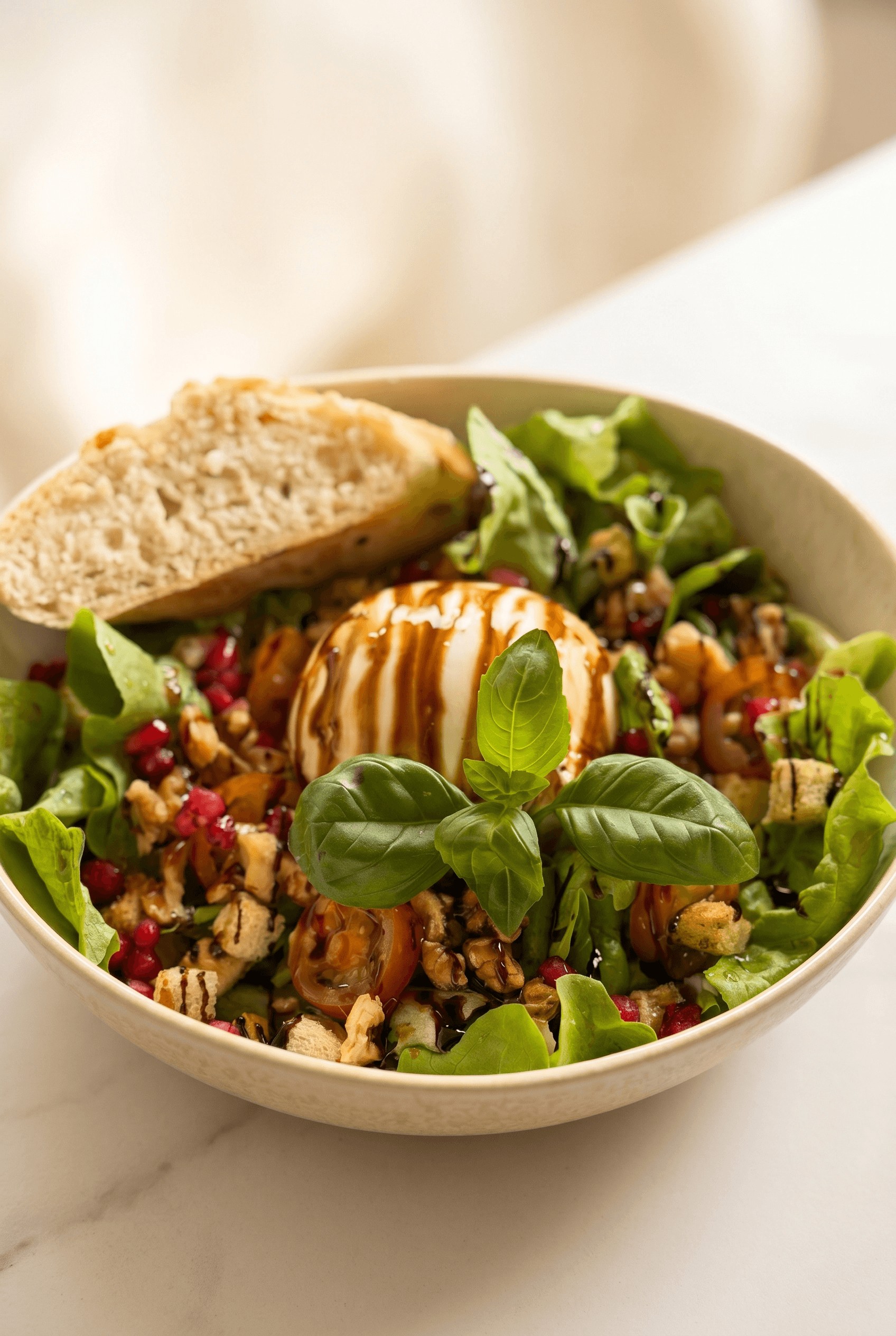 Grilled halloumi & quinoa bowl