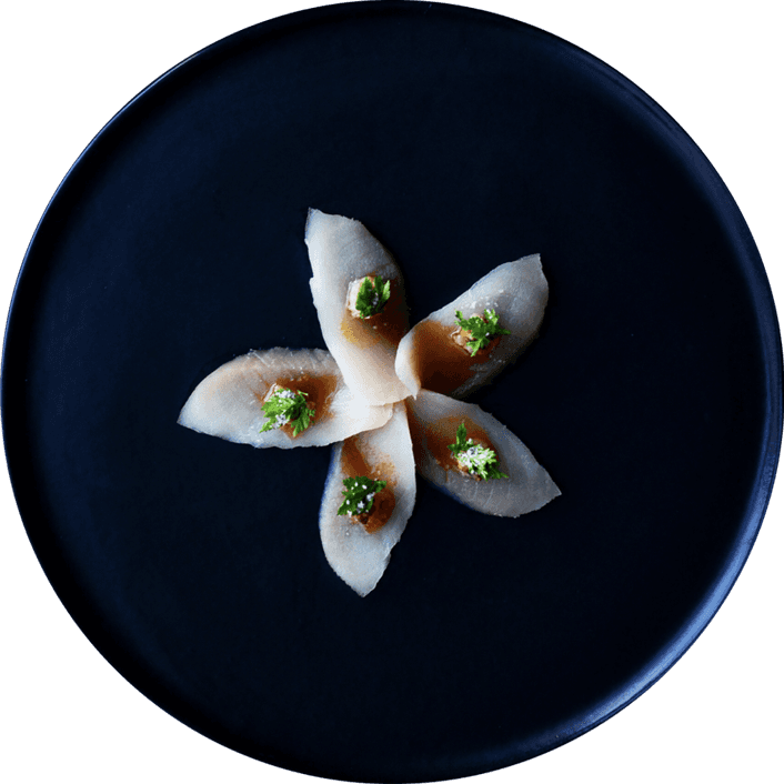 Suishi on dark plate