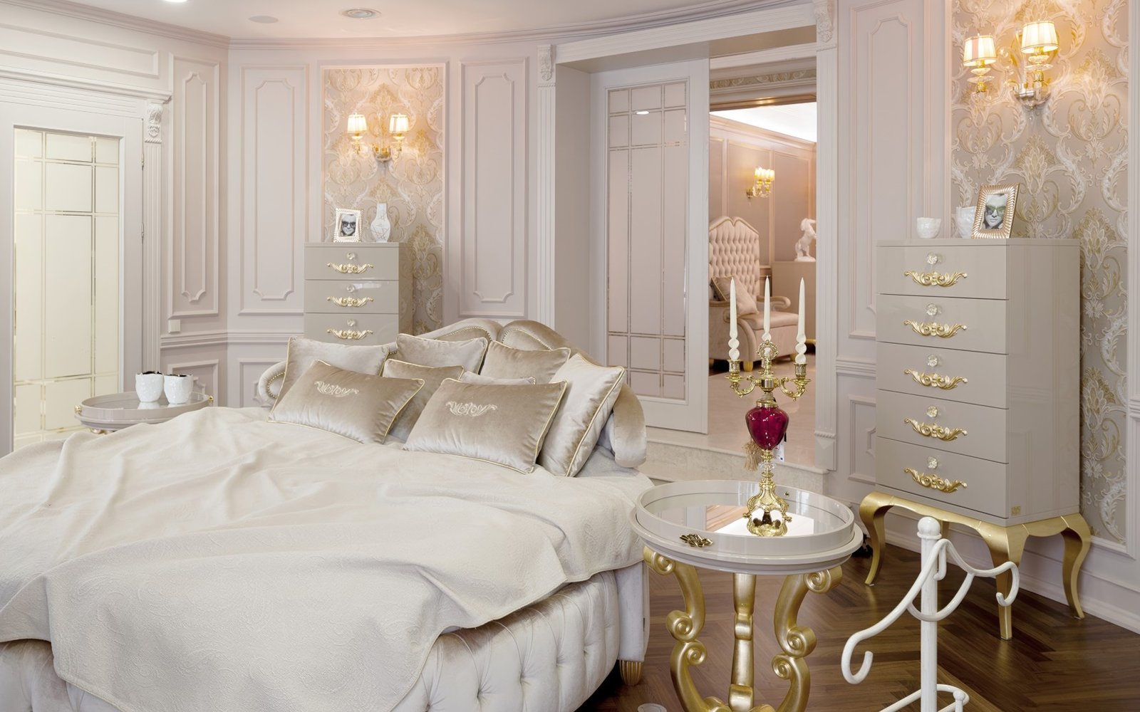 The completed bedroom by ImPERFECTION DESIGN, built as shown in the 3D visualization
