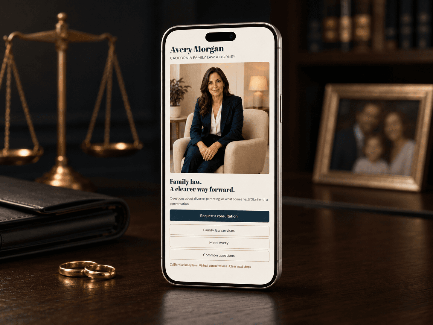 Family Law Attorney Carrd Template