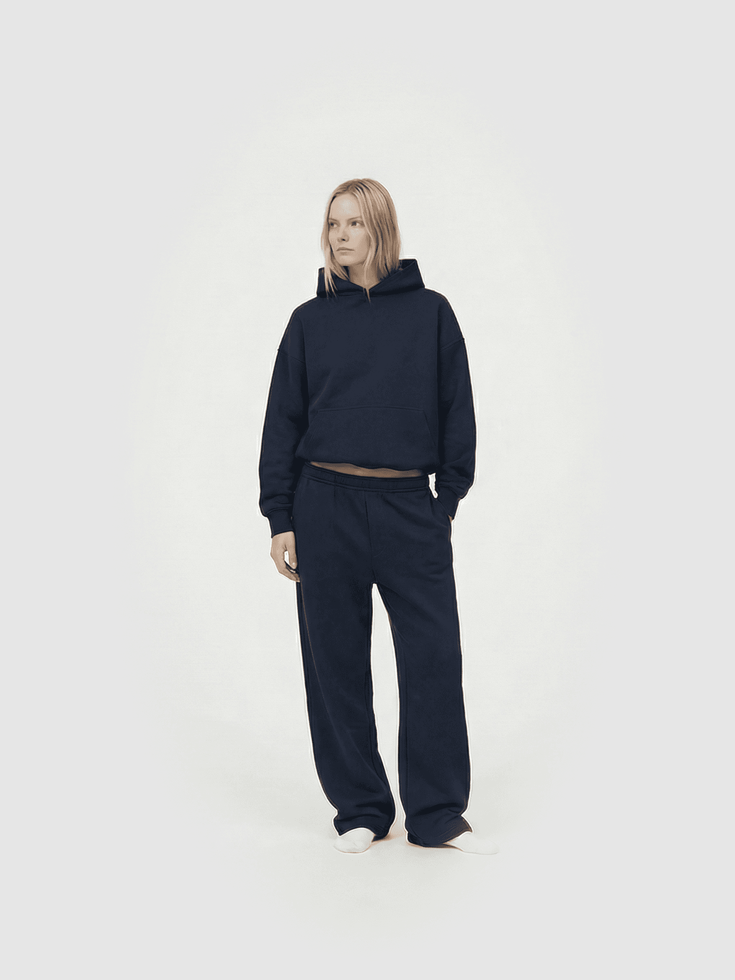 Product Detail Shot of a thick ribbed coller on t-shirt