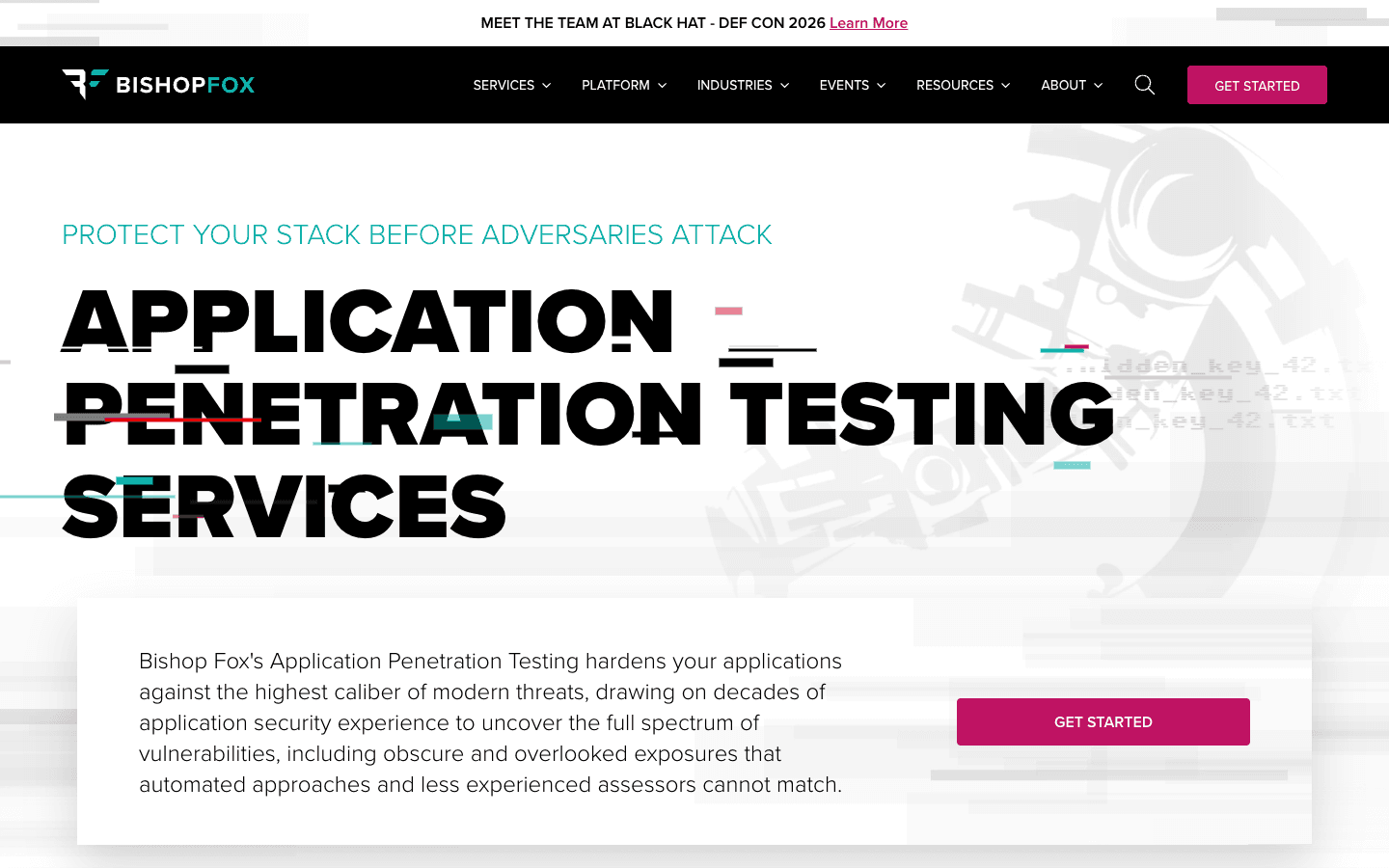 Bishop Fox application penetration testing services