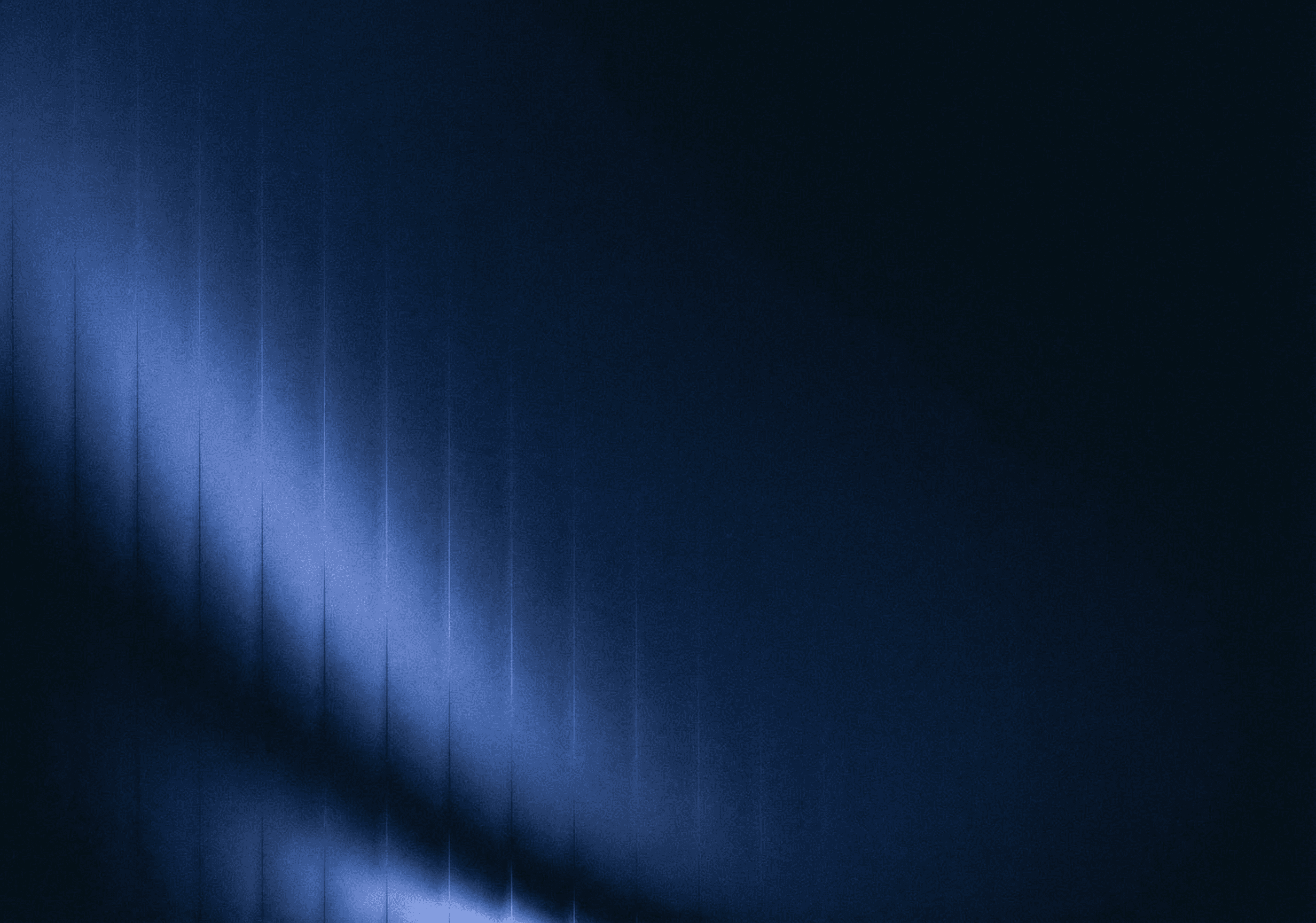 Grainy dark blue abstract background with a diagonal light swath of subtle vertical stripes.