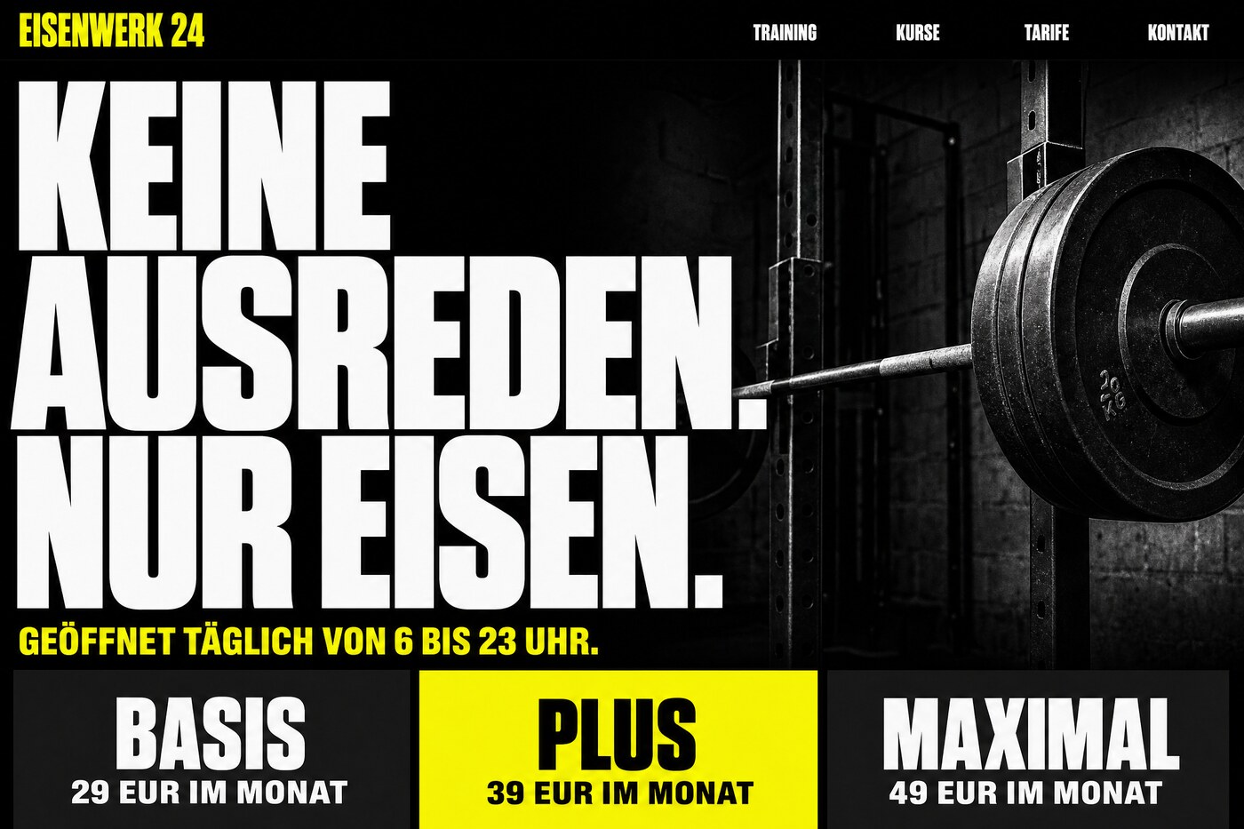 Beispiel einer von Rheinmarketing gebauten Website