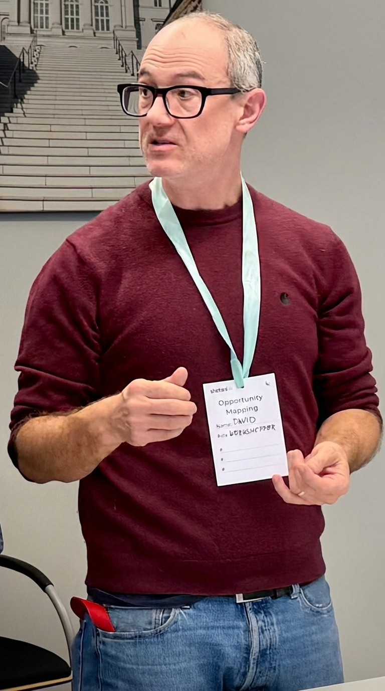 David Running a C-Level Opportunity Mapping Workshop