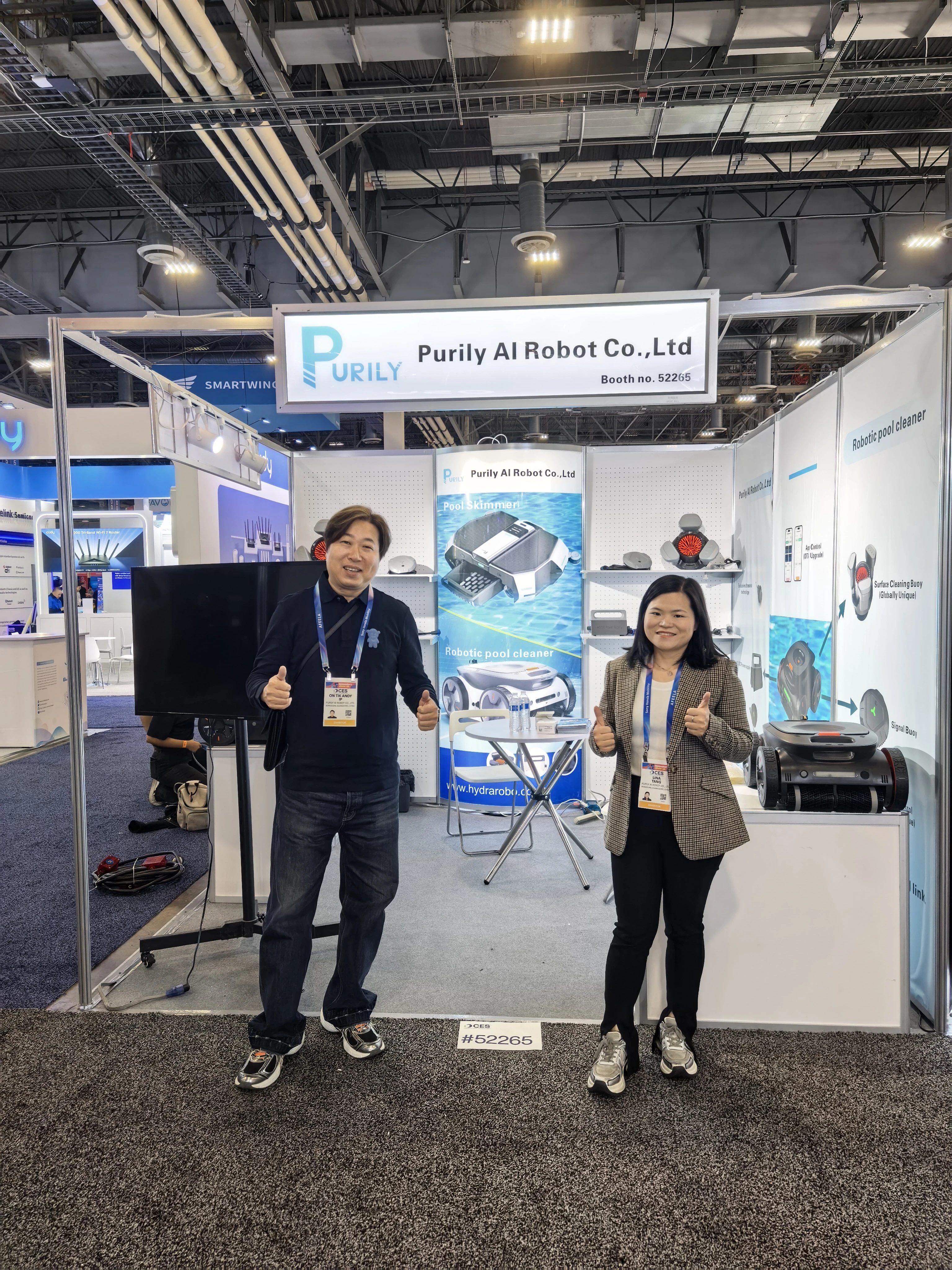 PURILY robotic pool cleaner exhibition booth