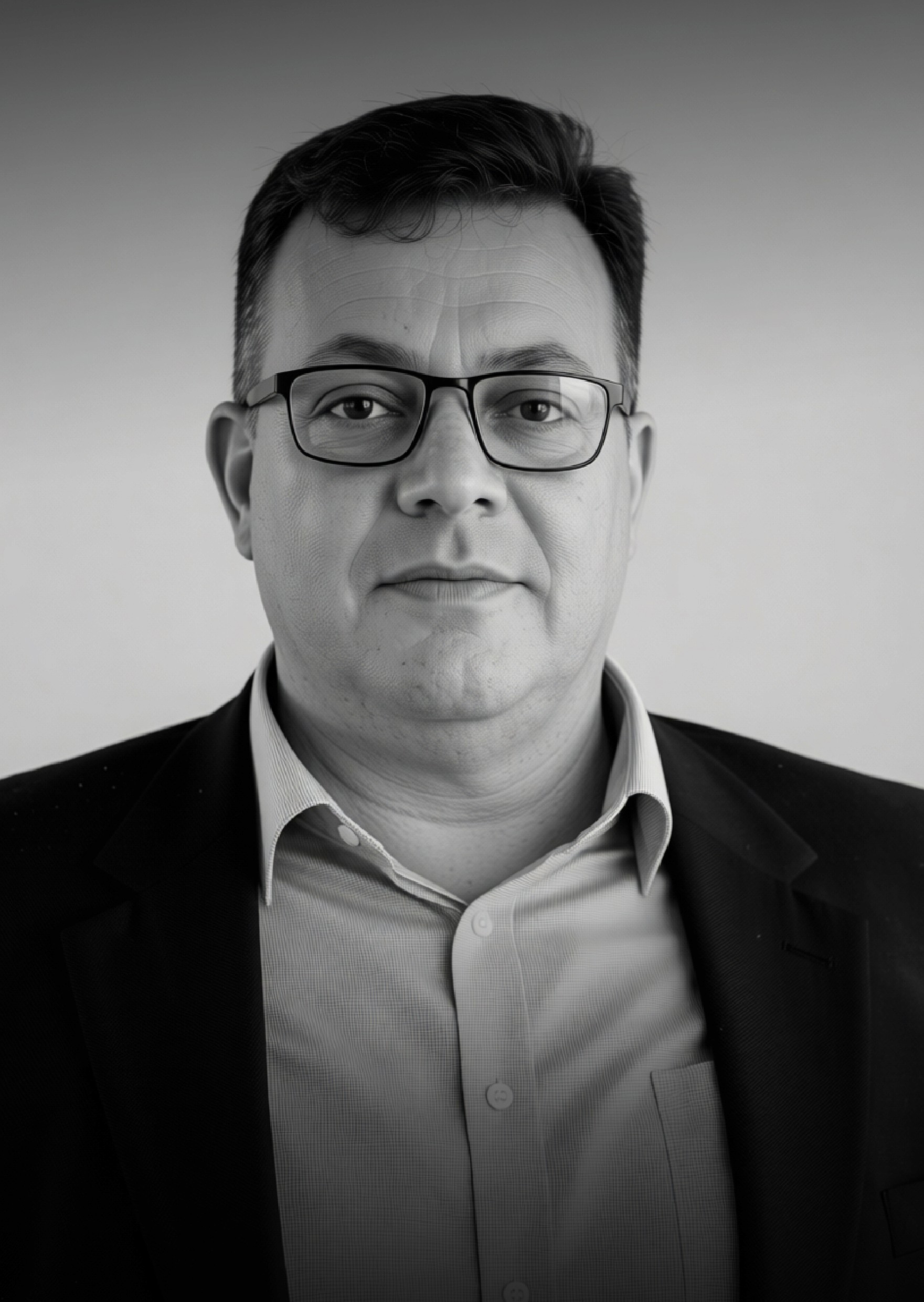grayscale photo of woman in white and black stripe shirt