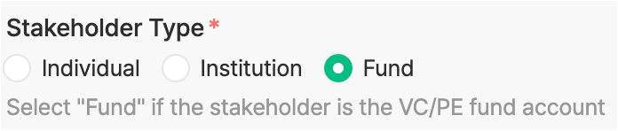 Stakeholder Fund Type