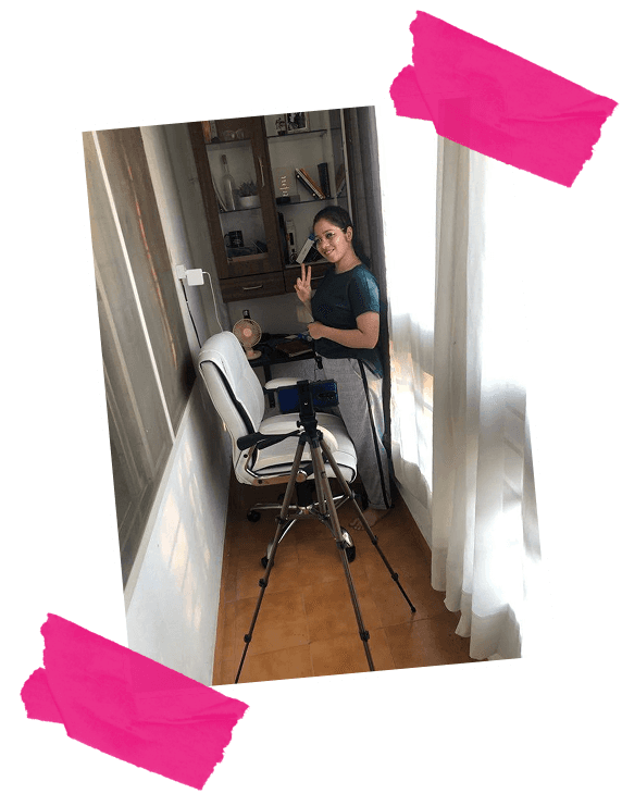 Jay showing her office