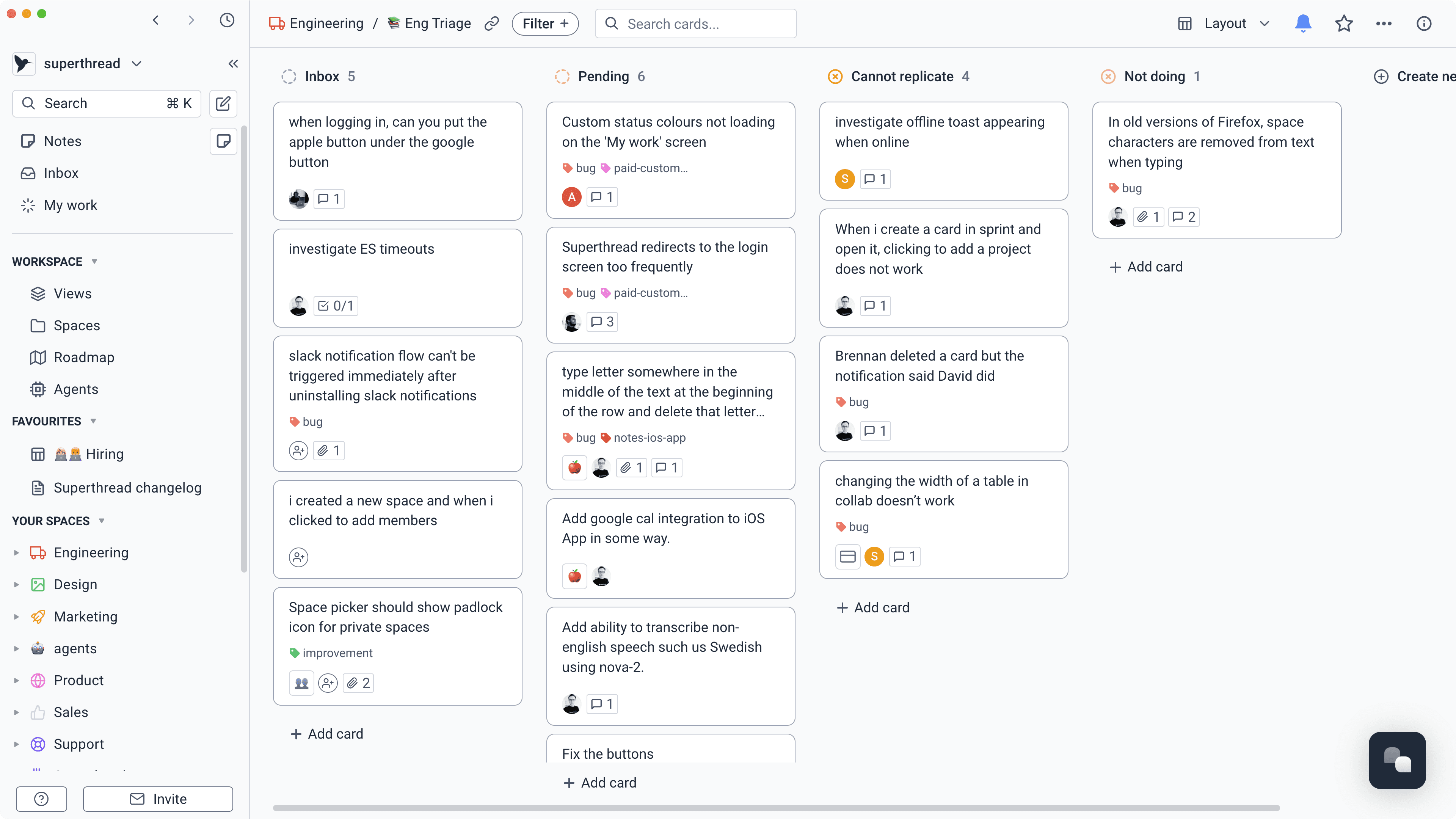 Superthread powerful Gantt chart / timeline view.