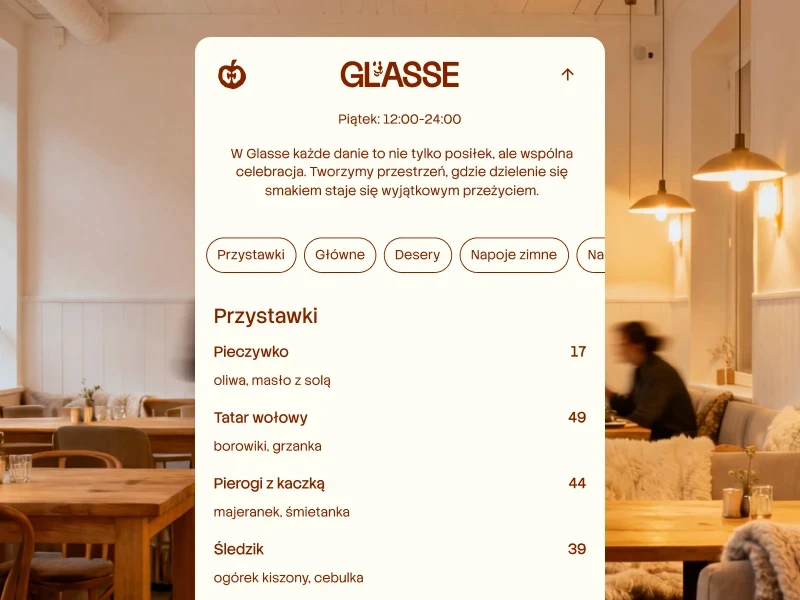 prezentacja menu