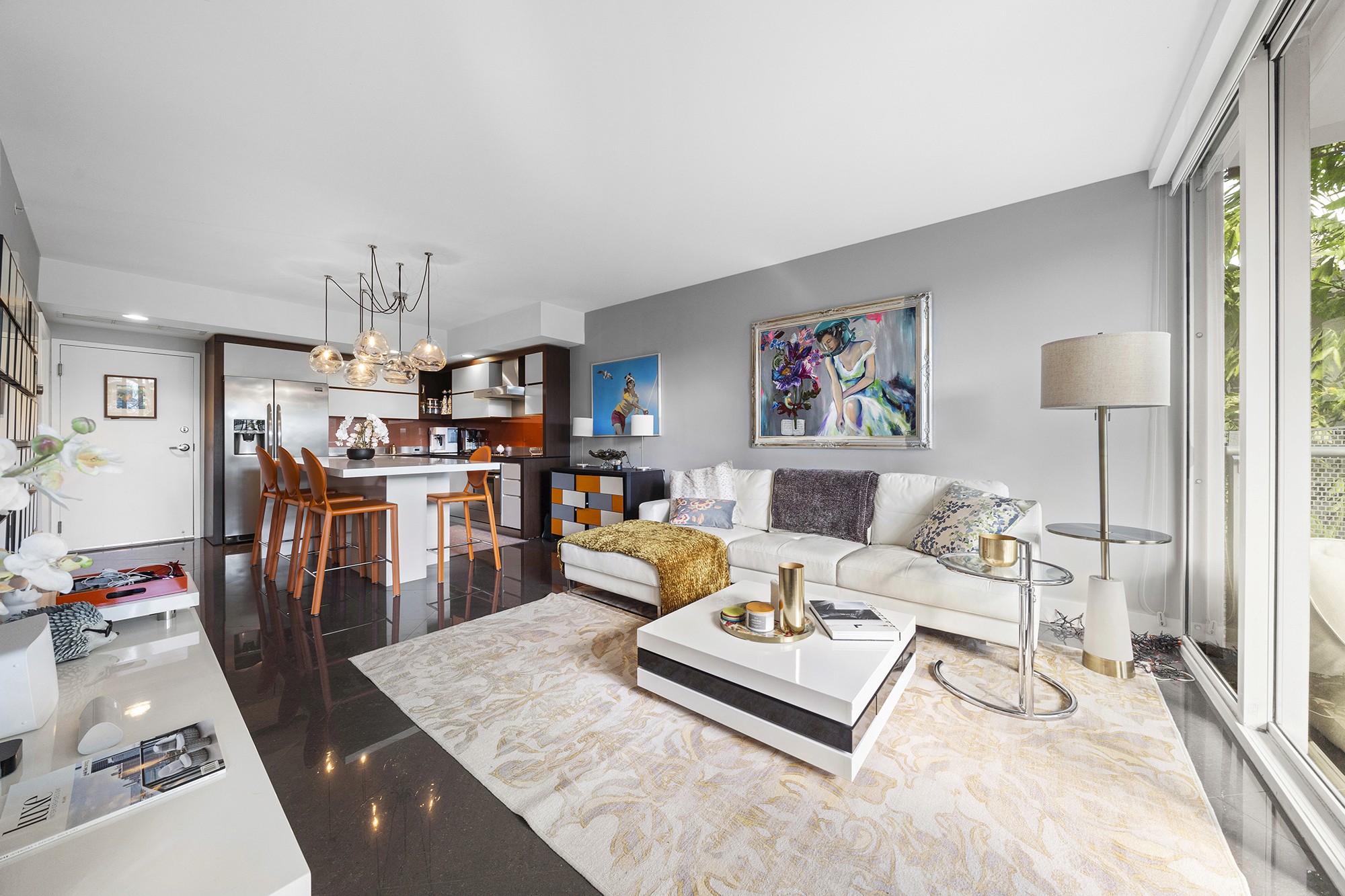 flat lay shot of spa amenities by the bathtub