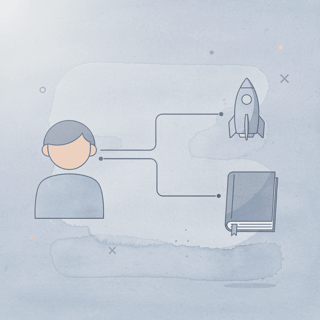 Book icon splitting into two paths representing reading outcomes - Letter B Worksheets Preschool