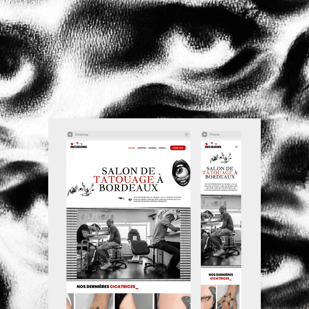 Two screens from a fictional AI mobile app on an orange gradient background