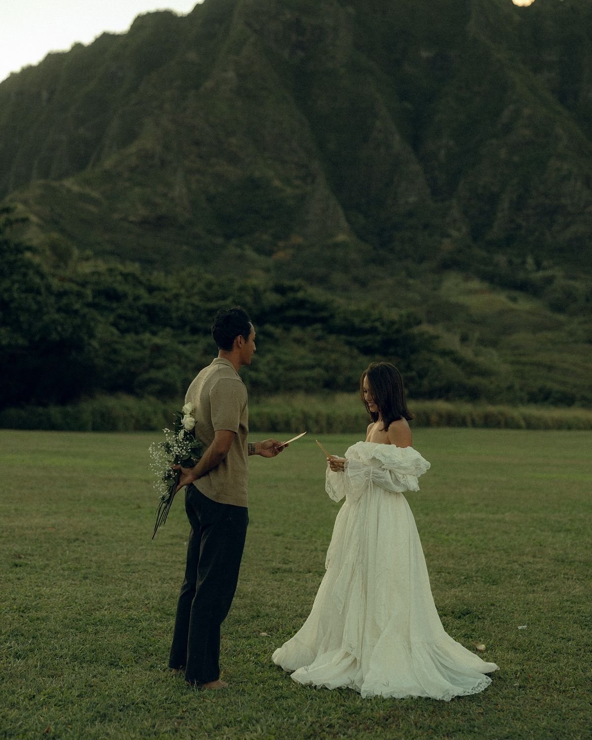 Group of men surfing
