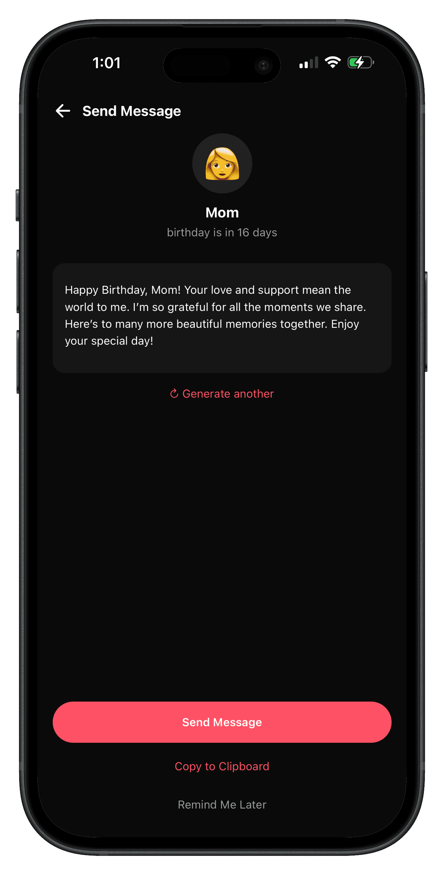 App screen showing crypto market
