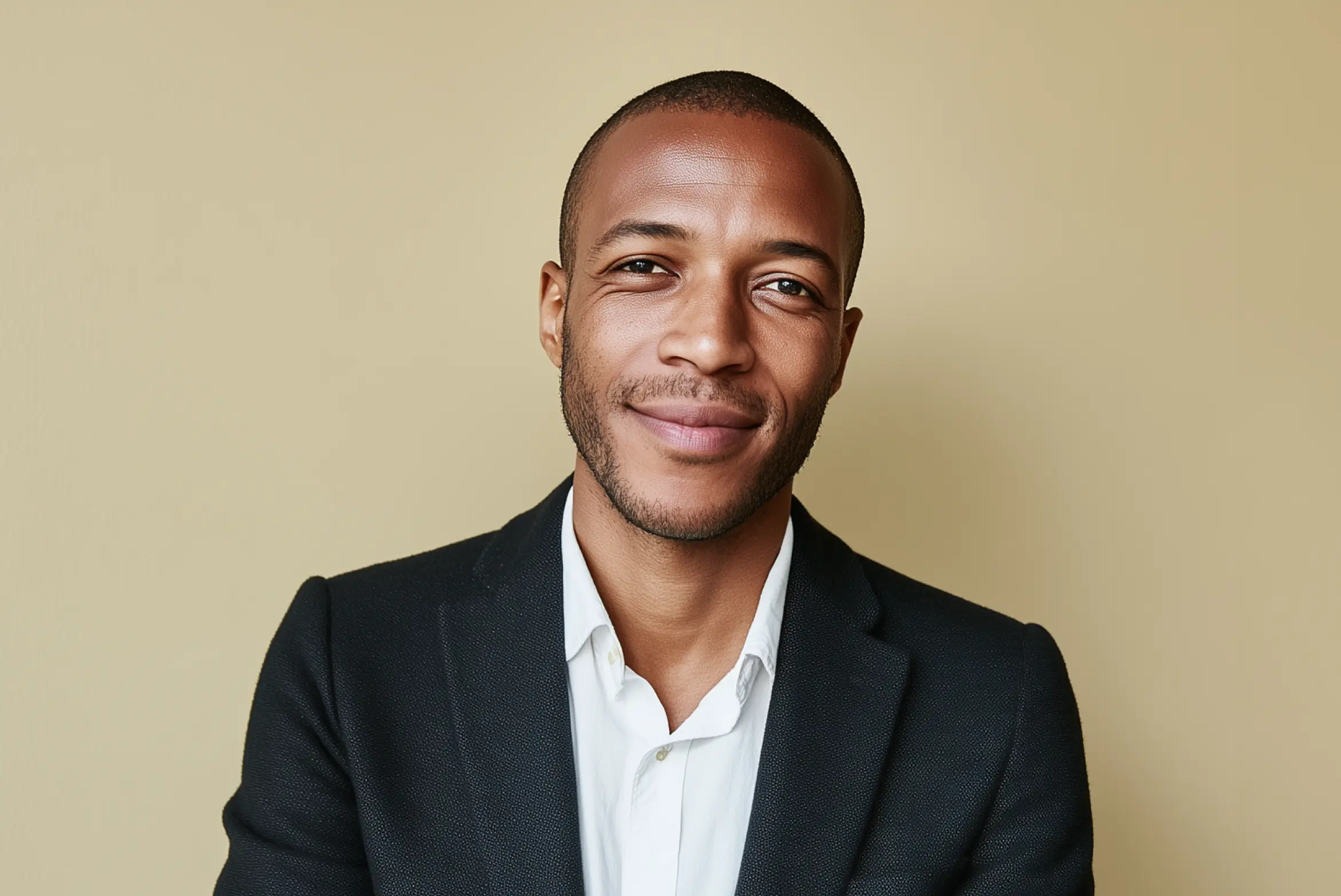 Male lawyer looking forward