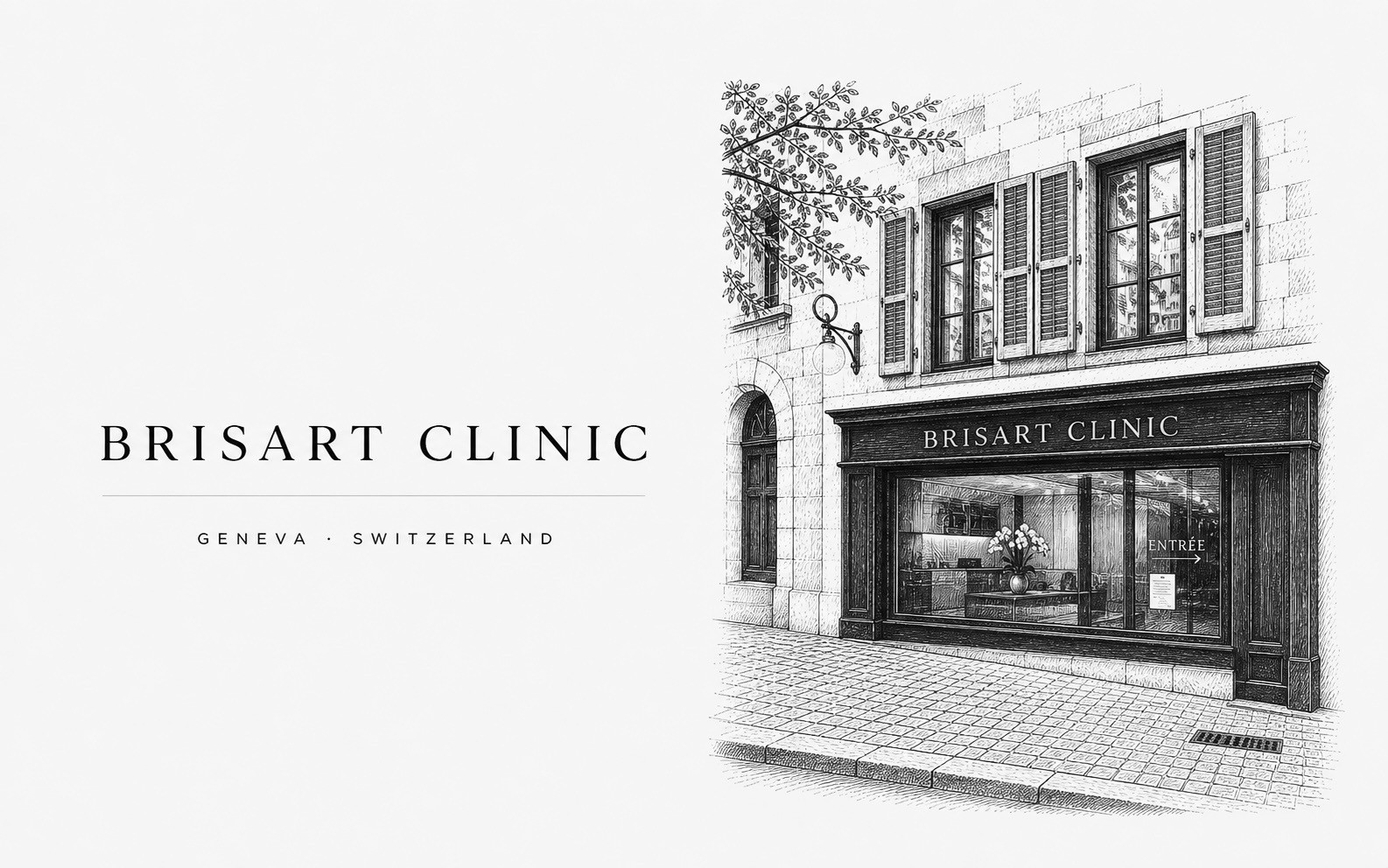 Illustration de la façade de Brisart Clinic, Genève