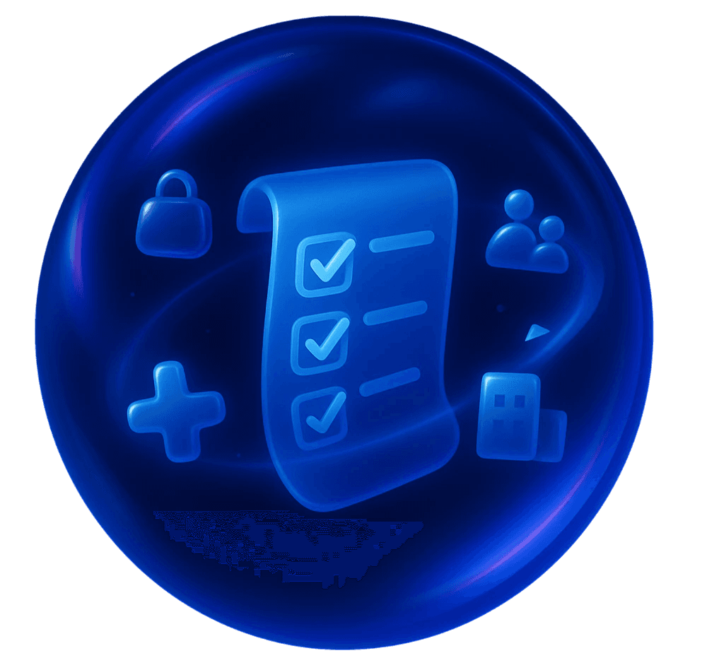 Checklist 3D image.