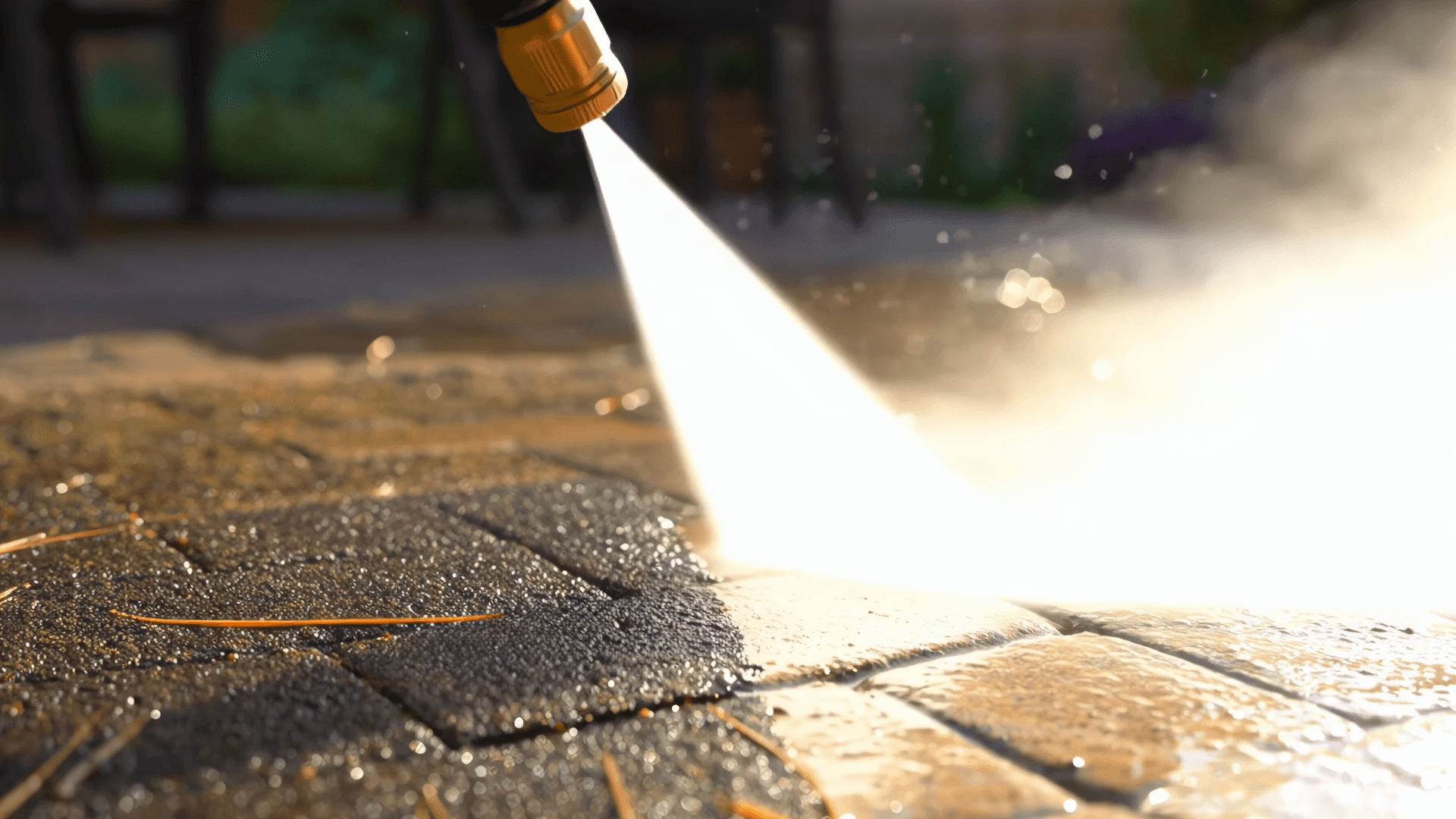 man in yellow shirt and blue denim jeans jumping on brown wooden railings under blue and